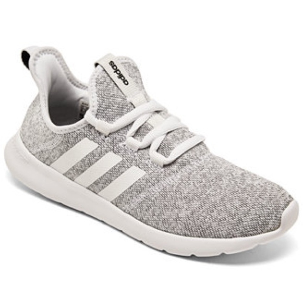 Adidas Gray and White Women's Cloudfoam Pure 2.0 Casual Sneakers Size 7.5